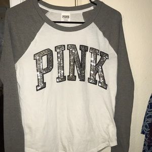 VS PINK BASEBALL TEE